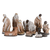 Nativity Holy Family Glitter Finish 5.5H