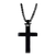 Prepak-Mens Black Plated Necklaces
