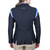 Equine Couture Women's EquiVent Gradient Show Coat- Black w/ Blue Stripes- X-Small