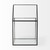 10" Clear And Black Glass and Metal Terrarium Box