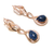 Lapis Lazulie , Dangle Earrings, 925 Sterling Silver