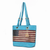 Vera Vegan Leather Patriotic Flag Pattern Women's Tote Bag