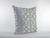 16" White Bird Maze Double Sided Suede Throw Pillow