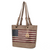Vera Vegan Leather Patriotic Flag Pattern Women's Tote Bag