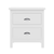 22" Solid Wood Two Drawer Nightstand