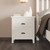 22" Solid Wood Two Drawer Nightstand