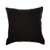 24" Beige and Black Geometric Cotton Throw Pillow With Embroidery