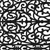 22" X 48" Black Scrollwork Outdoor Rubber Door Mat