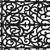 22" X 48" Black Scrollwork Outdoor Rubber Door Mat