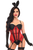 Lavish 4 PC Red/Black Sexy Bunny Lingerie Costume