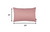 Homeroots Home Decor Set Of 2 Pale Pink Modern Lumbar Throw Pillows