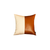 Bisected Brown and White Faux Leather Pillow Cover - 4512822836584