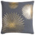Homeroots Home Decor Gray Gold Metallic Sunburst Throw Pillow, Gray and Gold, 20 x 20 Inches