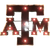 Texas A&M University Logo Lighted Recycled Metal Wall Decor