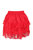 Red Lace Ruched Bustle Skirt