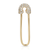 DIAMOND AND 14K GOLD SAFETY PIN EARRING