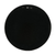24" Dark Brown Distressed Wood Round Framed Accent Mirror
