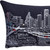 Homeroots Home Decor Houston Nighttime Skyline Lumbar Decorative Pillow, Black, 35 Inches