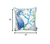 Homeroots Home Decor Blue And White Seahorse Marine Throw Pillow
