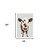 24" x 16" Brown and White Baby Cow Face Canvas Wall Art
