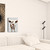 24" x 16" Brown and White Baby Cow Face Canvas Wall Art