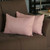 Homeroots Home Decor Set Of Two 12 x 20 Inches Light Pink Zippered Polyester Lumbar Pillow Cover