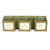 12" X 36" Green Wood Wall Decor