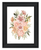Peachy Petals Black Framed Print Wall Art