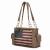 Alaina Vegan Leather Women's Flag Shoulder Bag