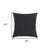20" Black Nubby Textured Modern Throw Pillow