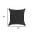 20" Black Nubby Textured Modern Throw Pillow