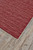4' X 6' Red Wool Hand Woven Stain Resistant Area Rug