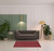 4' X 6' Red Wool Hand Woven Stain Resistant Area Rug
