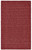 4' X 6' Red Wool Hand Woven Stain Resistant Area Rug