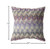 18” Magenta Cream Hatch Zippered Suede Throw Pillow