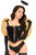 Lavish Vinyl Golden Angel Corset Costume