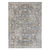 3' X 5' Dark Gray Ivory And Brown Medallion Area Rug