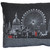 Homeroots Home Decor London Nighttime Skyline Lumbar Decorative Pillow, Black and White, 24 Inches