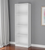 71" White Wood Four Tier Bookcase