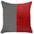 Homeroots Home Decor Houndstooth Divided Red Faux Leather Throw Pillow, 18x18x1 Inch