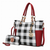 Bonita Checker Tote Bag & Wallet