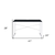 47" Black and Silver Writing Desk