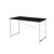 47" Black and Silver Writing Desk