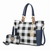 Bonita Checker Tote Bag & Wallet