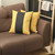 Set Of 2 Yellow And Black Center Pillow Covers