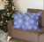 Homeroots Home Decor Set of 4 Blue and White Snowflakes Throw Pillows