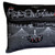 Homeroots Home Decor Wichita Nighttime Skyline Lumbar Decorative Pillow, Black, 35 Inches