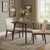 36" Brown Square Solid Wood And Metal Dining Table