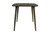 36" Brown Square Solid Wood And Metal Dining Table
