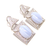 Square Dangle Earrings, 925 Sterling Silver